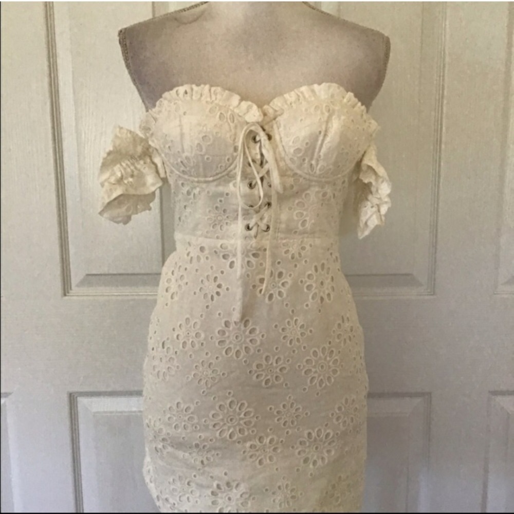 LPA Fitted Lace-up Dress - Picture 2 of 4